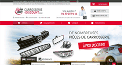 Desktop Screenshot of carrosserie-discount.com